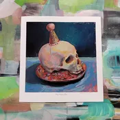 'Tiny Party Hat' by: Katie Hallahan - Limited run print — Irving Park Art & Frame