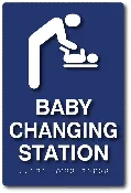 ADA Compliant Baby Diaper Changing Restroom Sign