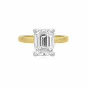 Emerald Cut Solitaire