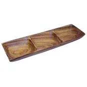 Acacia Wood 3-Part Server, 16" x 5.5" x 2"