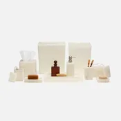 Abiko Bath Collection Pearl White Resin