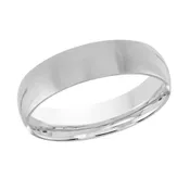 10K White Gold 6 mm Men's Wedding Band