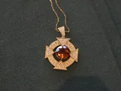 14k Yellow Gold Pendant , With