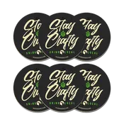 Coaster - "Stay Crafty" Coaster (6-Pack)
