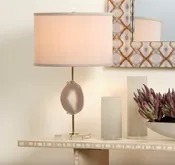 Agate Slice Table Lamp by Jamie Young