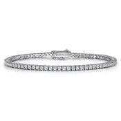 14K White Gold Diamond Tennis Bracelet