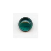 ^Emerald Swirls 13mm Glass Cabochon (1) - Vintage Jewelry Supplies