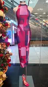 ABSTRACT PALETTE LONG DRESS