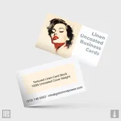 Linen Uncoated Business Cards