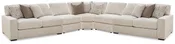 Abberson - 5-Piece Sectional - Oatmeal