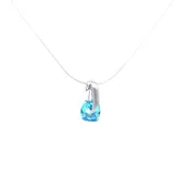 Blue Topaz Claw Necklace — Stucchi Jewelers