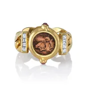 Antique Roman Coin Ring