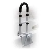 Drive Medical Adjustable Height Bathtub Grab Bar Safety Rail, White