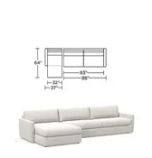 American Leather - Carmet Left Chaise 2-Piece Sectional — | Surroundings Interiors |
