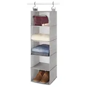 35 In. H X 10 In. W X 10.75 In. L Fabric Closet Organizer - Gray
