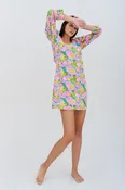 80s Puff Sleeve Mini Dress