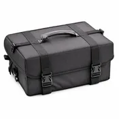 VER Beauty Soft‑Sided 1680D Nylon Makeup Train Case with 4 Padded Trays & Removable Brush Holder
