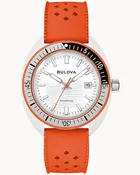 41mm Bulova 98B448 Oceanographer Snorkel Men's Quartz Wristwatch Clownfish Date