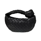 Bottega Veneta Black Intrecciato Jodie Mini Leather Handbag