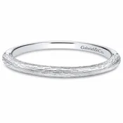 14k White Gold Straight wedding band