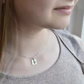 Be Amazed by Grace Cross Necklace in Silver
