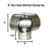 12 in. Vacu-Stack Chimney Cap - Non Air Cooled