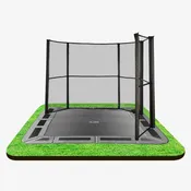 11 ft X 8 ft Capital In-ground Safety Net – Corner
