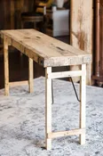 Narrow Wood Wedding Table (Bleached) — Smucker Village