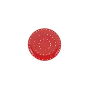Plate with Dots, Red & White