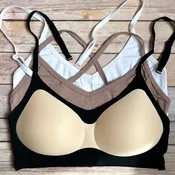 Modal Convertible Strap Simple Plunge Mastectomy Bra