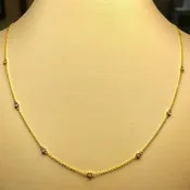 Robert Lance Jewelers & MERITZ-14K Yellow Gold Diamonds by the Yard Necklace