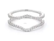 14K WHITE GOLD DIAMOND RING JACKET W901CIN