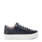 Abbee Black Leather Trainers