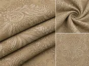 Ashoo Floral Damask Champagne Beige Polyester Fabric