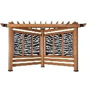Backyard Discovery Verona Cedar Cabana Pergola