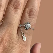 Adjustable u are here ring