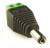 6-amp DC Male Coaxial Connector 2.1mm With Screw Terminal for Wiring