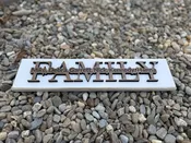 Family sign with names — Taylormadewoodworks