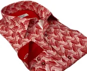 DMITRY Italian Coral Cotton Men's Long Sleeve Shirt