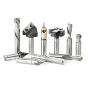 3D Signmaking CNC Router Bit Collection | 10 Piece | 1⁄2 Shank | AMS-138