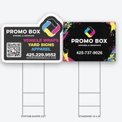 Coroplast Yard Signs — Double-Sided with H-Stakes