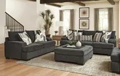 BUFF CHARCOAL SOFA & LOVESEAT — HOME FURNITURE OUTLET
