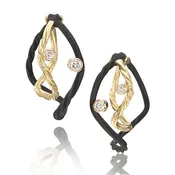Clover Double Wire Diamond Hoop — The Passdoor