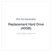 iPod 3G — Replacement Hard Drive (40GB)