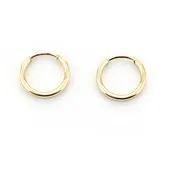 14k Yellow Gold Filled Hoop Earrings 10 Mm