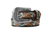 Angel Ranch Girls Blue Accent Scroll Belt