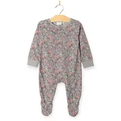Fall Forest Zip Footie Romper | Cotton | Baby 0-9m