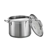 3 Piece - 6 Quart Stainless Steel Pasta Cooker