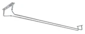 24" Chrome Glass Hanger Rack