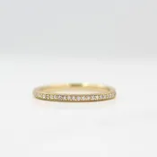 The Amber Wedding Band